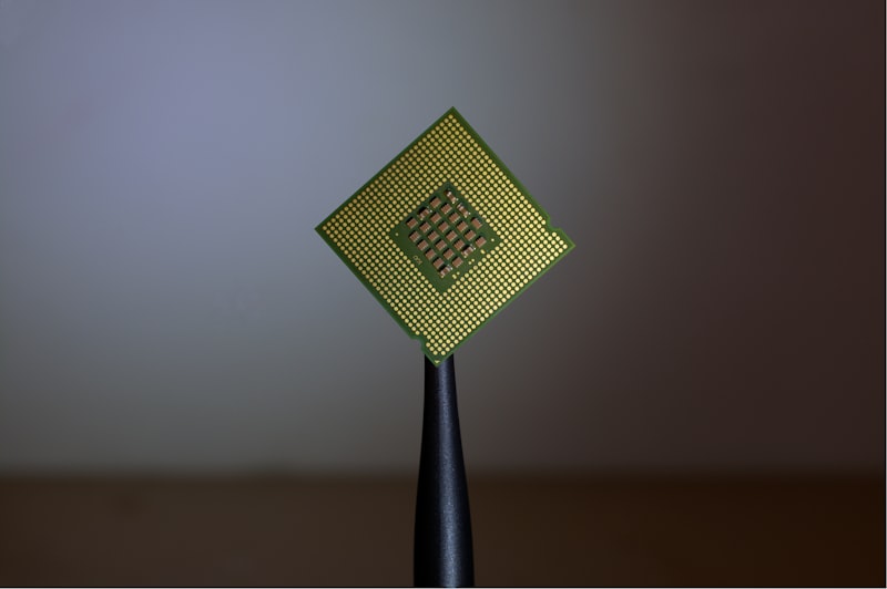 Chip de processador em destaque — exportação de semicondutores avançados para os Emirados
